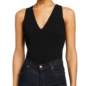 A.L.C. Iris V-Neck Sleeveless Bodysuit